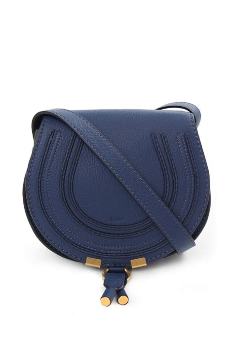 chloe marcie navy|chloe marcie saddle bag.